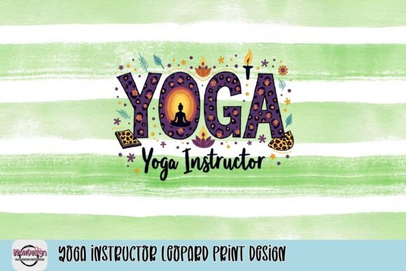 Download Yoga Instructor Leopard Print Design - Premium Bundle
