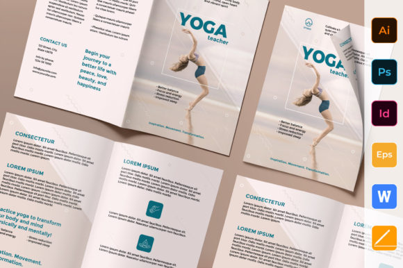 Download Yoga Instructor Brochure Template - Premium Resources