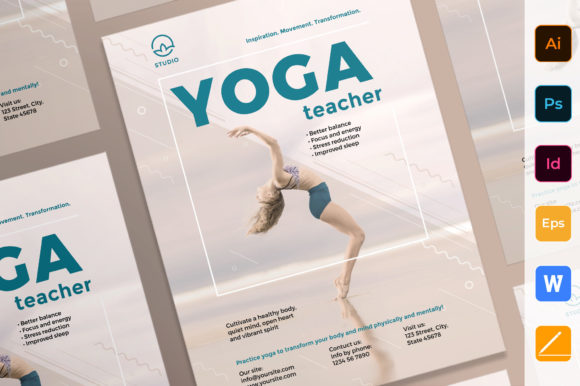 Download Yoga Instructor Poster Template - Premium Resources
